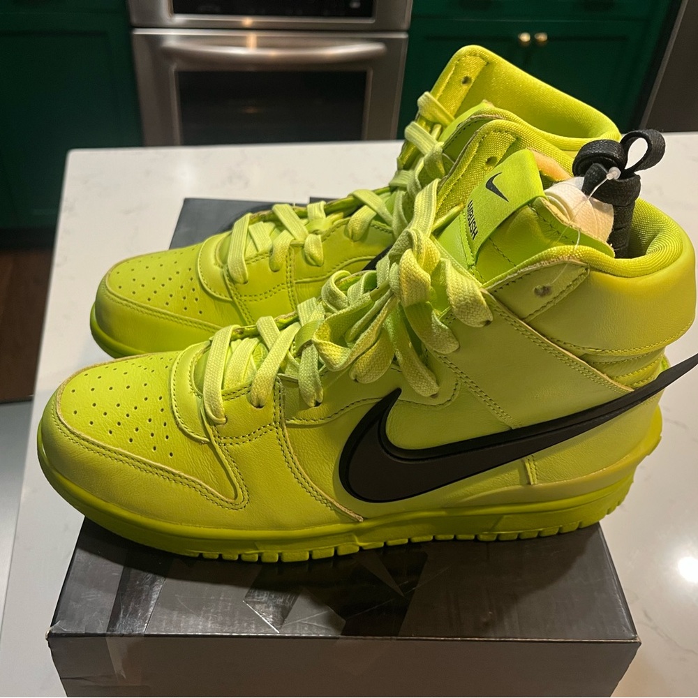 New Ambush x Nike Dunk High 'Flash Lime with Box men size 7.5 women 9 - Picture 5 of 11